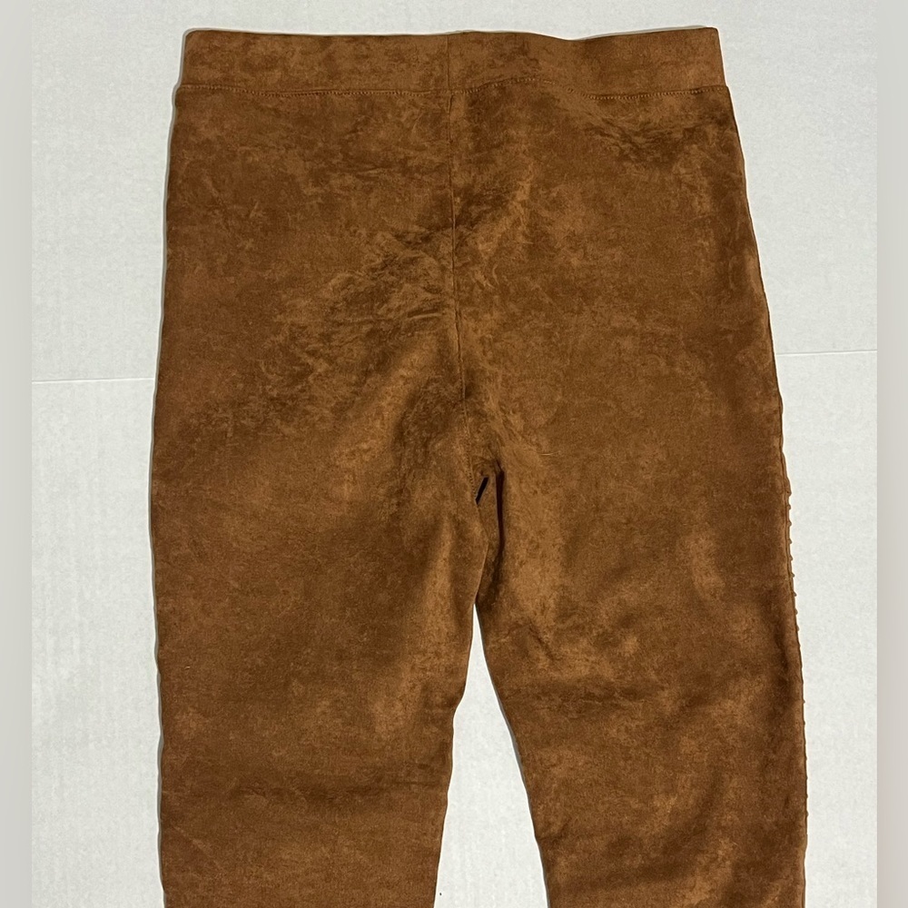 A.Peach - Womens Motto Style Faux Suede Leggings Sz. MD - Picture 8 of 8